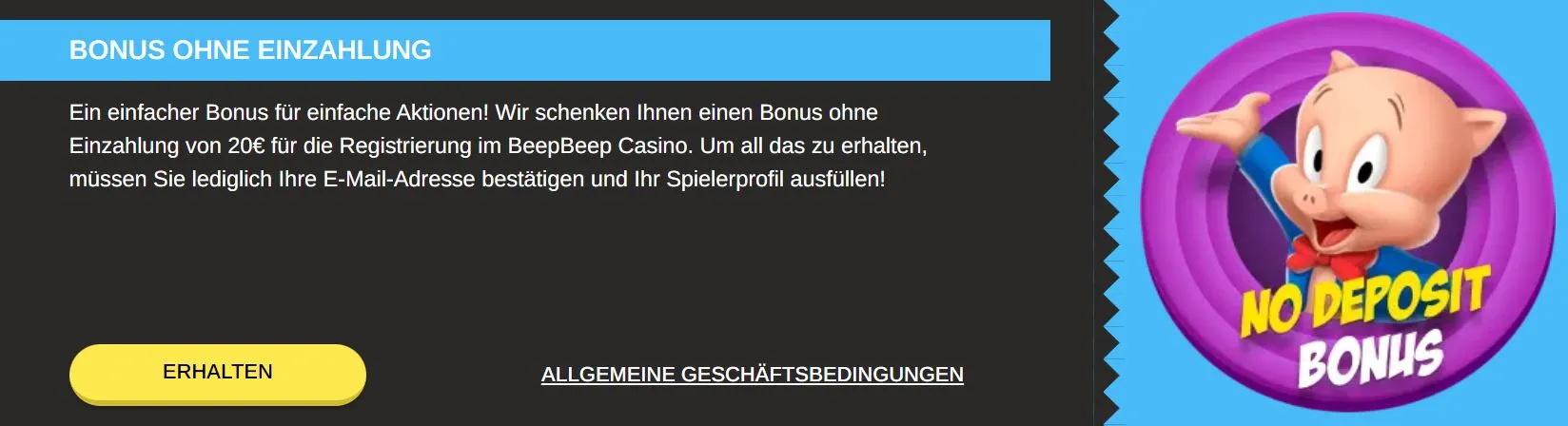 beep-beep-casino-DE-5-Bonus-ohne-Einzahlung